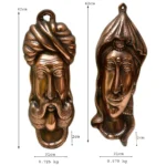 Antique Rajasthani Couple Wall Hanging G-12-A (Set of 2) - Image 3