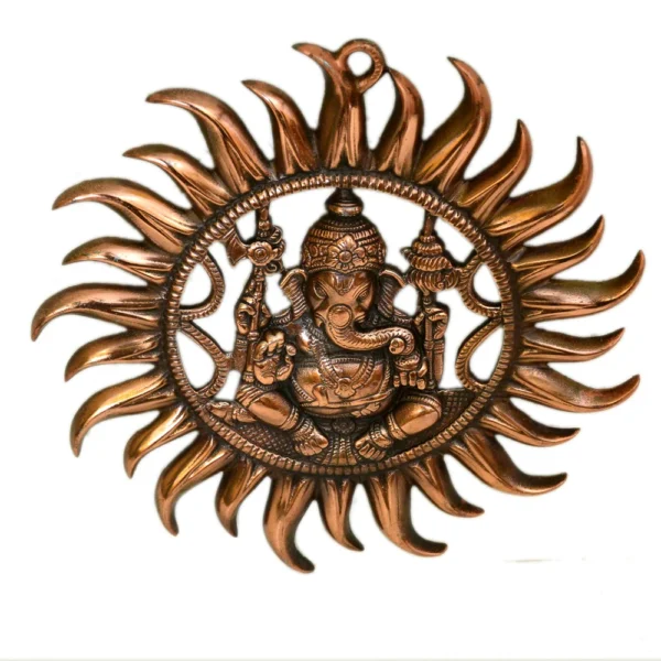 Divine Metal Ganesha Wall Hanging G -18-A
