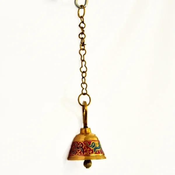 Brass Pooja Bells Traditional Indian Ghanti for Home Temples BR-208-C