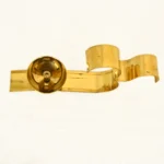 Brass Om Symbol Diya Sacred Hindu Oil Lamp for Pooja BR-211-A - Image 2