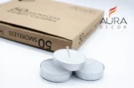 AuraDecor Pack of 50 Smokeless Tealight Candle (Burning Time 2.5 hours approx) - Image 2
