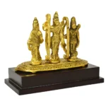 Metal Ram Darbar Idol with Wooden Base W-121-C - Image 4