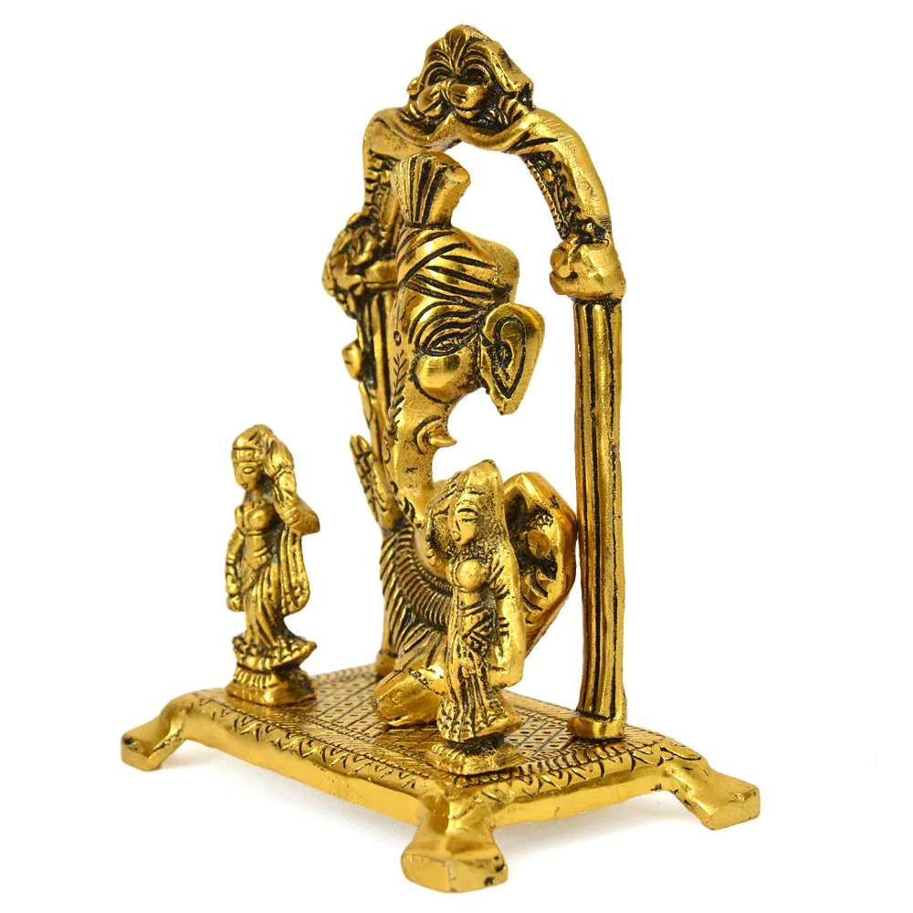 Ganesha Idol, Decorative Ganpati Murti W-122-A - Image 2