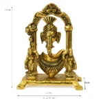 Ganesha Idol, Decorative Ganpati Murti W-122-A - Image 4