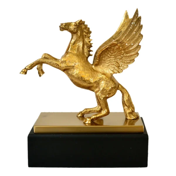 Majestic Golden Pegasus Statue W-141-A