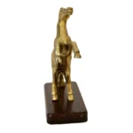 Elegant Metal Rearing Horse Statue W-142-A - Image 3