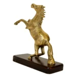 Elegant Metal Rearing Horse Statue W-142-A - Image 2