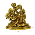 Radha Krishna Under Tree Metal Idol W-24-A - Image 4
