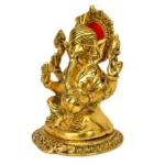 Golden Lord Ganesha Idol A Symbol of Prosperity W-29-A - Image 2