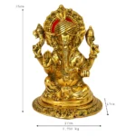 Golden Lord Ganesha Idol A Symbol of Prosperity W-29-A - Image 4