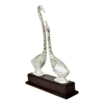 Elegant Silver Swan Couple Decorative Showpiece W-71-C - Image 2