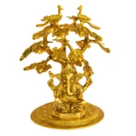 Divine Metal Lord Ganesha Idol Under Kalpavriksha W-99-B