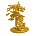 Divine Metal Lord Ganesha Idol Under Kalpavriksha W-99-B - Image 2