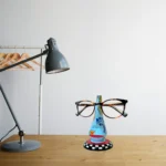 Hand-Painted Wooden Abstract Face Sculpture WD-18-A-B - Image 5