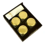 Wooden Jar Organizer with 4 Glass Jars & Tissue Holder WD-28-A - Image 3