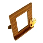 Handcrafted Wooden Photo Frame with Elegant Golden Accent WD-36-A - Image 2
