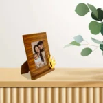 Handcrafted Wooden Photo Frame with Elegant Golden Accent WD-36-A - Image 5