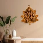 Handcrafted Wall Hanging Radha Krishna on Leaf G-131-A - Image 5