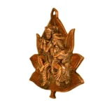 Handcrafted Wall Hanging Radha Krishna on Leaf G-131-A - Image 3