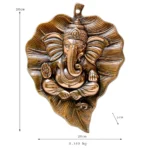 Lord Ganesha Wall Hanging on Leaf G-145-A - Image 4