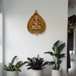 Lord Ganesha Wall Hanging on Peepal Leaf G-146-A - Image 5