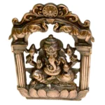 Ornate Ganesha Wall Hanging with Elephant Arch Design G-149-A - Image 3