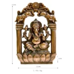 Ornate Ganesha Wall Hanging with Elephant Arch Design G-149-A - Image 4