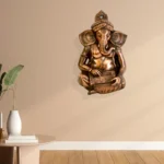 Handcrafted Metal Ganesha Wall Hanging with Harmonium Design - G-28-A - Image 5