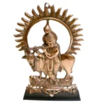 Handcrafted Lord Krishna with Cow Statue G-54-A - Image 2