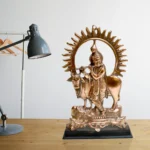 Handcrafted Lord Krishna with Cow Statue G-54-A - Image 5