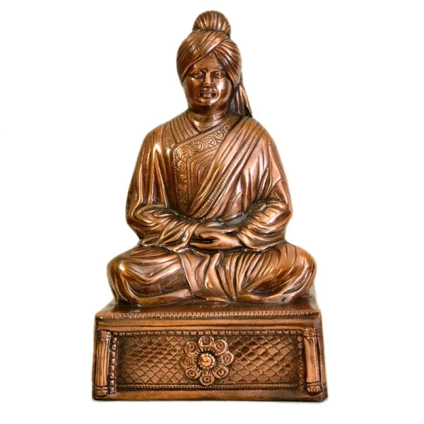 Swami Vivekananda Sitting Idol Antique Finish G-82-A