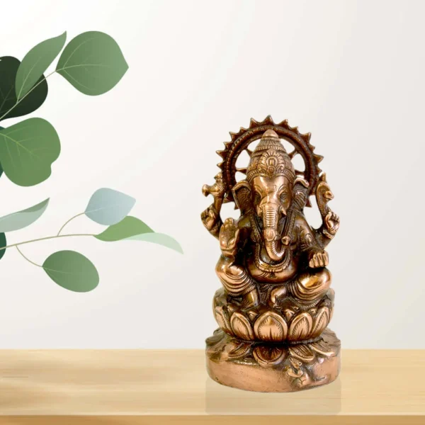 Lord Ganesha Idol | Divine Home & Office Decor - G-91-F - Image 5