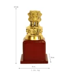 Mini Ashoka Pillar Brass Replica BR-1-F - Image 4