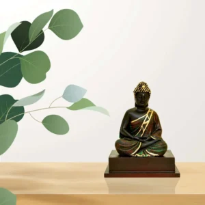 Meditating Buddha Idol – Antique Finish - F-106-A
