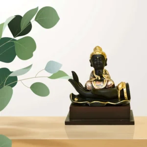 Elegant Meditating Buddha in Hand Showpiece - F-107-B