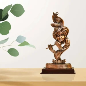 Decorative Lord Krishna Playing Flute Statue - G-108-B