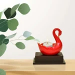 Elegant Red Swan Decorative Candle Holder F-108-R