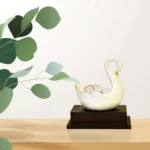 Elegant White Swan Decorative Bowl Showpiece F-108-W