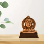 Miniature Idol of Lord Venkateswara on Wooden Base – Antique Finish - G-120-B