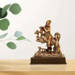 Lord Krishna Playing Flute Under Tree Statue Antique Finish G-221-A - Image 5