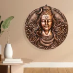 Handcrafted Lord Shiva Wall Hanging (Bronze Finish) G-227-A - Image 5