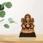 Lord Ganesha Idol Vighnaharta in Antique Finish G-235-A - Image 5