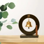 Brass Hanging Temple Bell with Om Symbol BR-275-A - Image 5