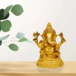 Majestic Brass Lord Ganesha Idol BR-292-A - Image 5
