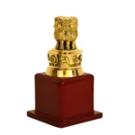 Mini Ashoka Pillar Brass Replica BR-1-F - Image 2