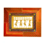 Handcrafted Tribal Wall Frame – Dhokra Art Panel - WD-124-A(Without Stand)