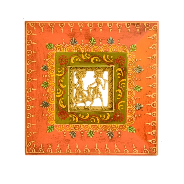 Handcrafted Tribal Art Wall Frame  - WD-121-A (Without Stand) - Image 1