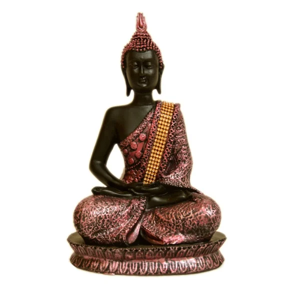 Meditating Buddha Idol – Antique Finish - F-74-A (Without Stand) - Image 1