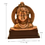 Miniature Idol of Lord Venkateswara on Wooden Base – Antique Finish - G-120-B - Image 5