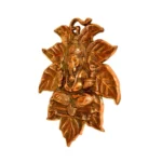 Antique Lord Ganesha Wall Hanging on Peepal Leaf G-2-A - Image 2